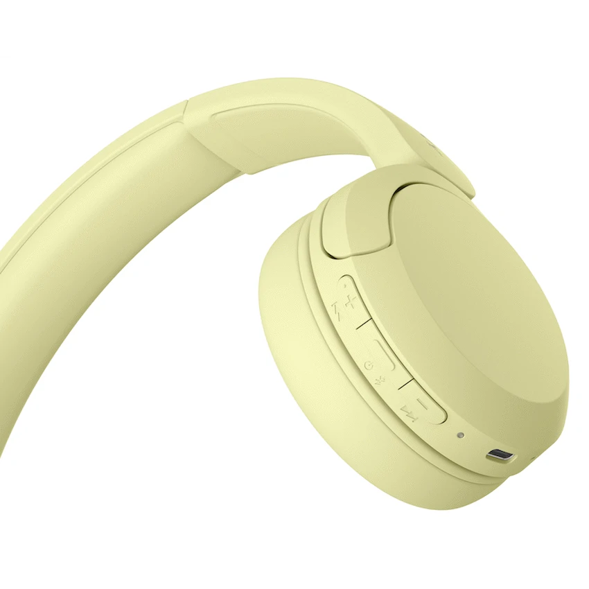 Sony WH-CH520 (Yellow) Bluetooth On-Ear Headphones - Image 3