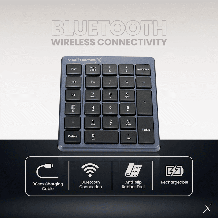 Volkano X Numeric Series Keypad With Scissor keys - Black - Image 3