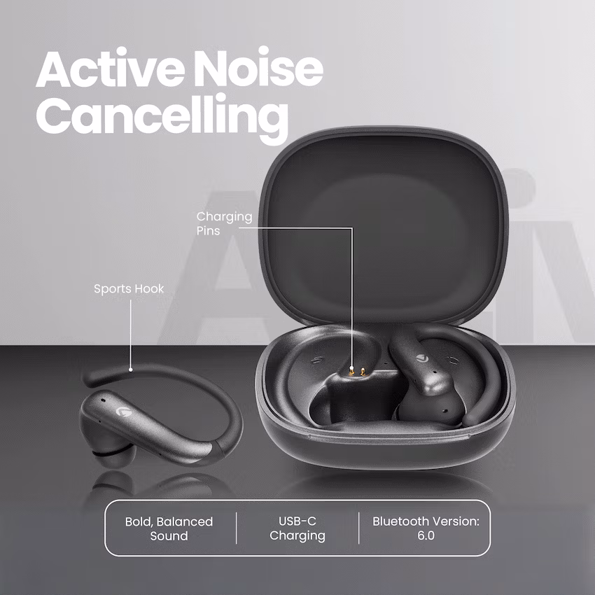 Volkano Enduro Series ANC Sports TWS Earphones - Black - Image 3