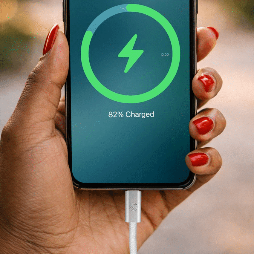 Volkano Weave Series 60w USB C to USB C 1.2m-White - Image 4