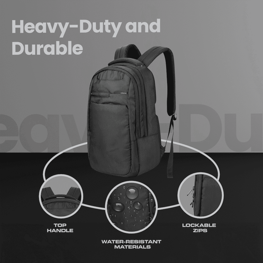 Volkano Suave 15.6" Laptop Backpack - Black/Turquoise - Image 4