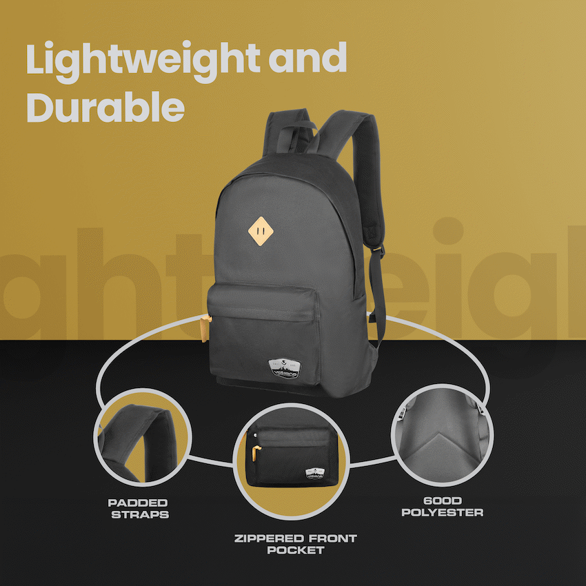 Volkano Distinct 15.6" Laptop Backpack - Black - Image 4