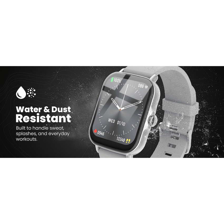 Volkano Active Tech Serene series Watch with heart rate monitor - Silver - Image 4