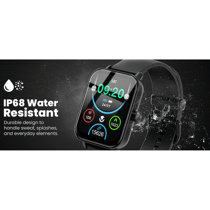 Volkano Chroma Series Smartwatch with Black Strap - Image 4