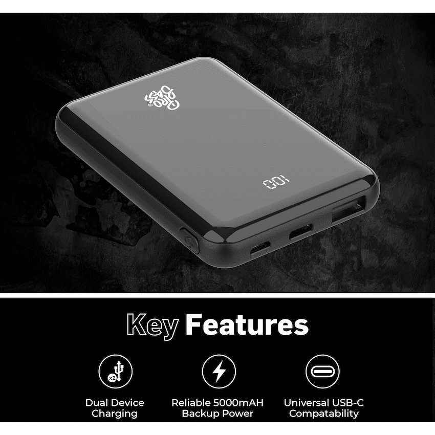 Pro Bass - ChargeMax 2 5000mAh power bank - Black - Image 5