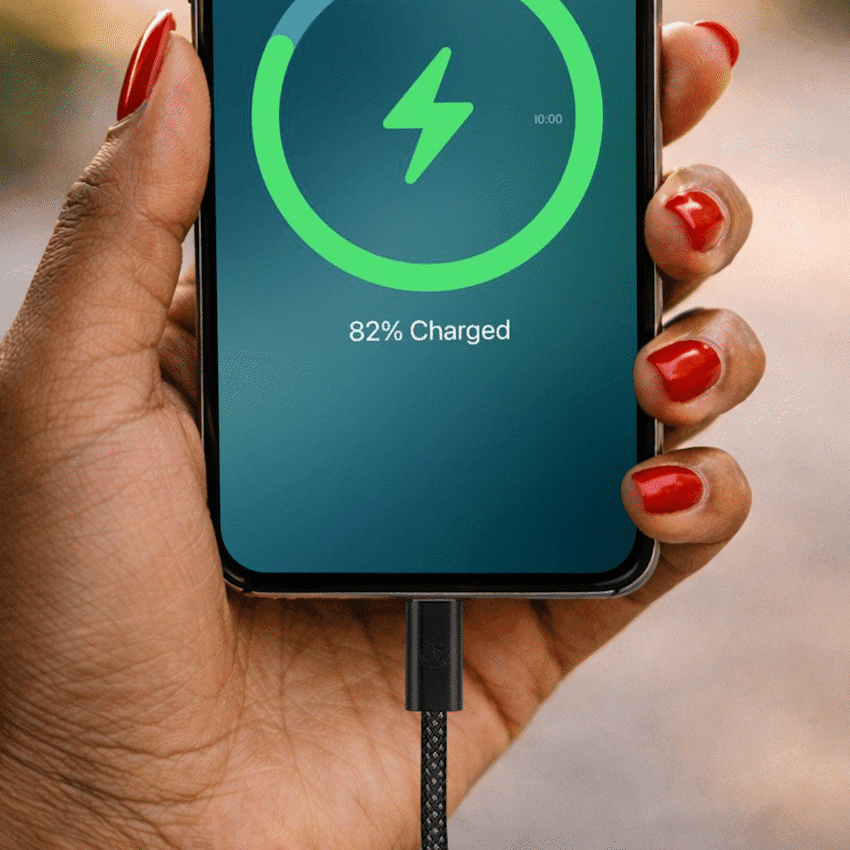 Volkano Weave Series 60w USB C to USB C 1.2m-Black - Image 5