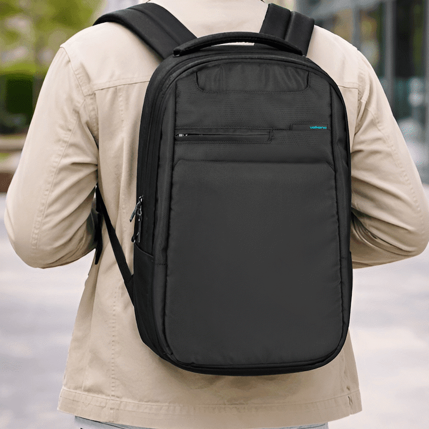 Volkano Suave 15.6" Laptop Backpack - Black/Turquoise - Image 5