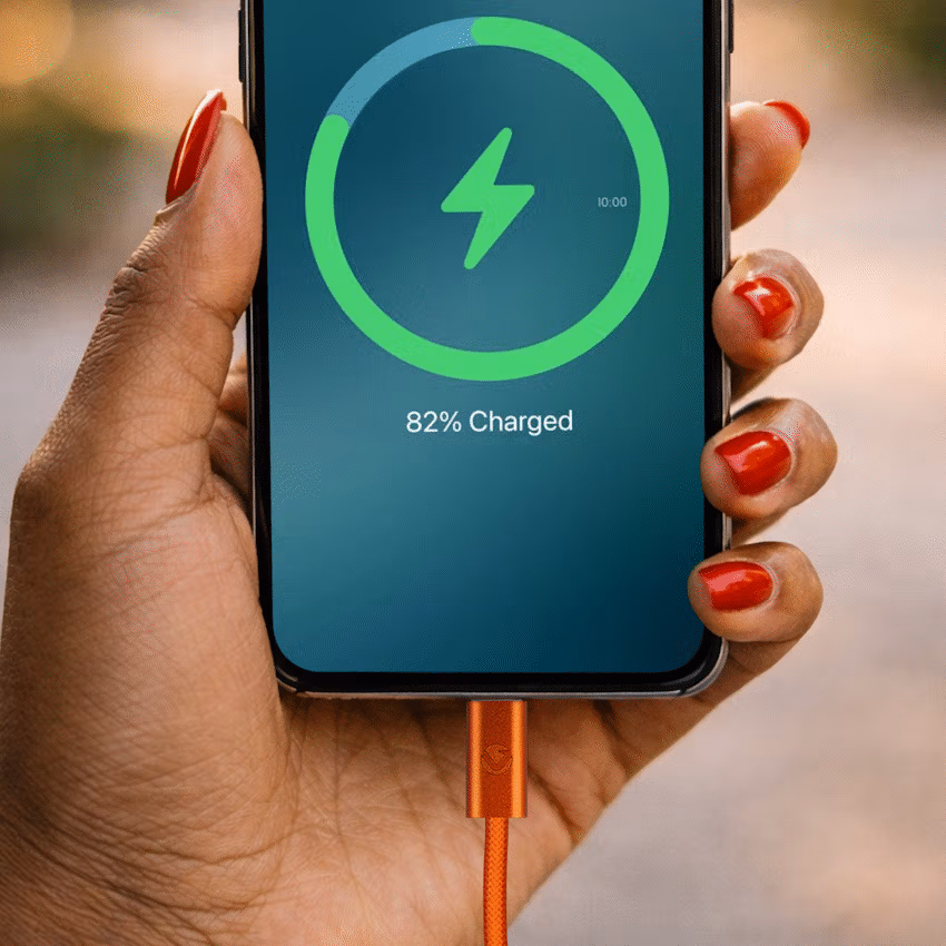 Volkano Weave Series 60w USB C to USB C 1.2m-Orange - Image 6