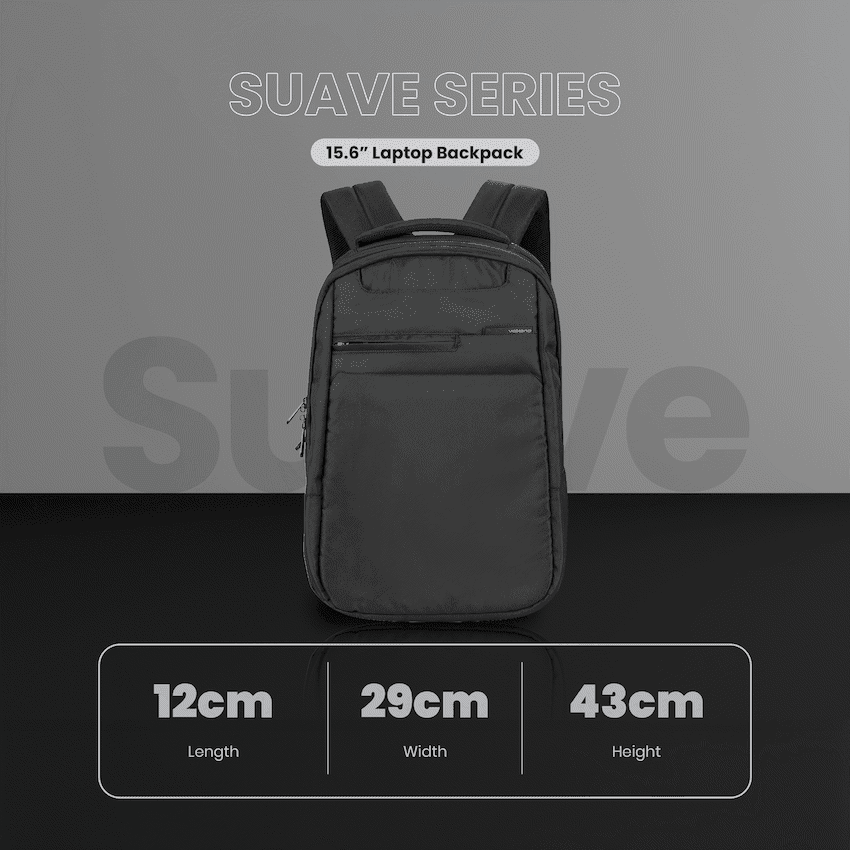 Volkano Suave 15.6" Laptop Backpack - Black/Turquoise - Image 6