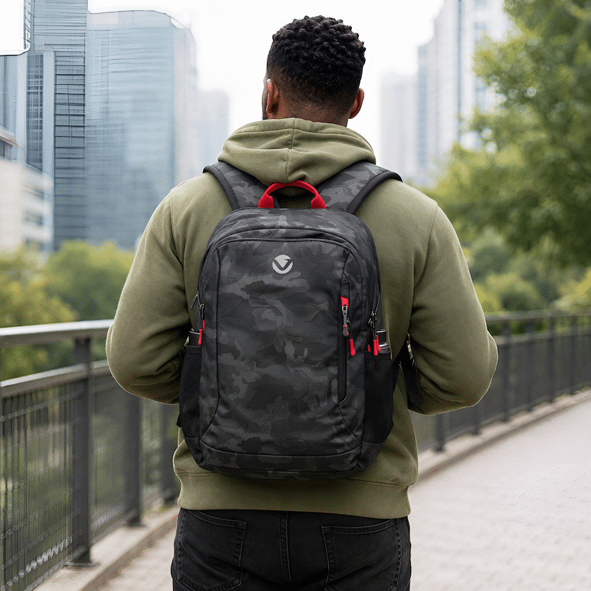 Volkano Equinox 15.6" Laptop Backpack - Black - Image 6