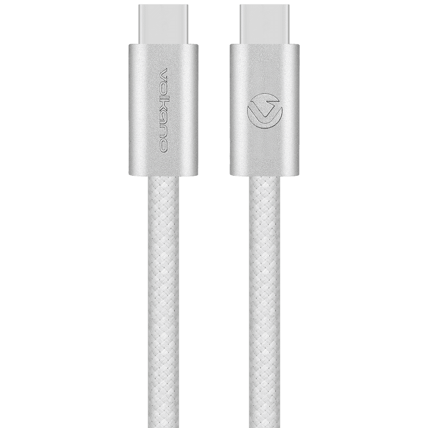 Volkano Weave Series 60w USB C to USB C 1.2m-White - Image 7