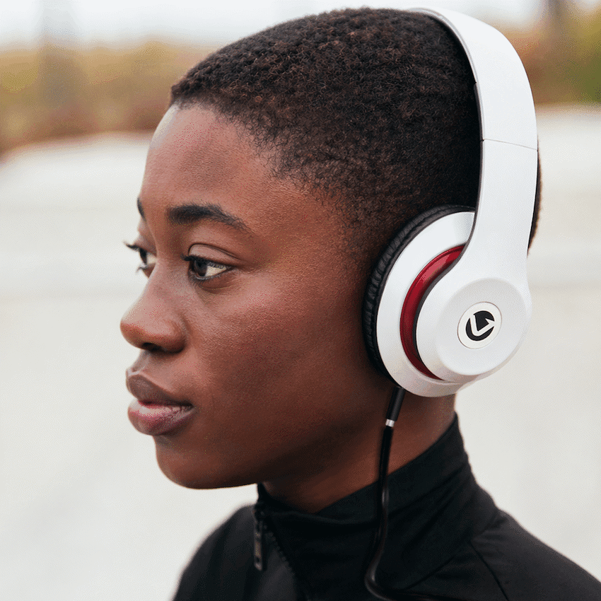 Volkano Falcon Series Headphones with Microphone - White - Image 7