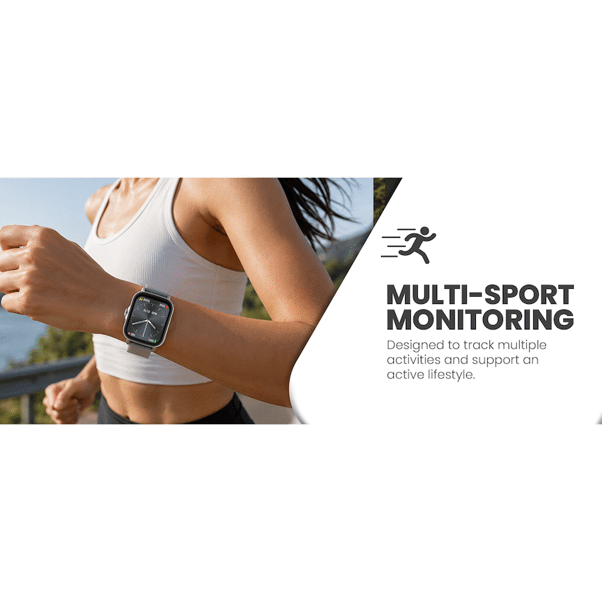 Volkano Active Tech Serene series Watch with heart rate monitor - Silver - Image 7