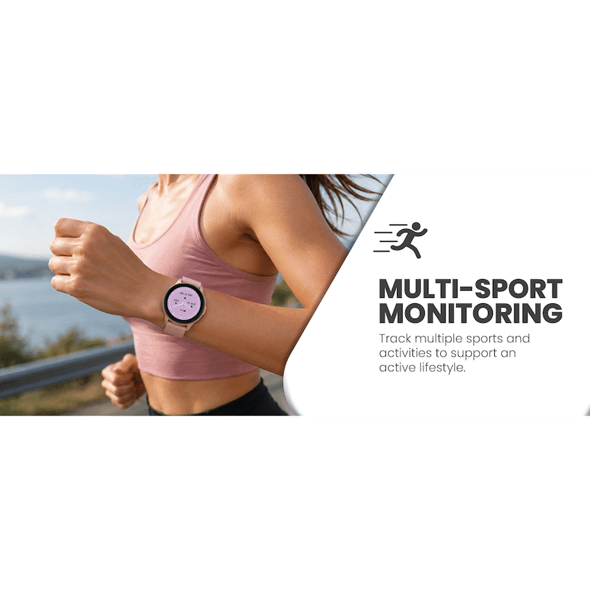 Volkano Active Tech Trend series Watch with heart rate monitor - Gold - Image 7