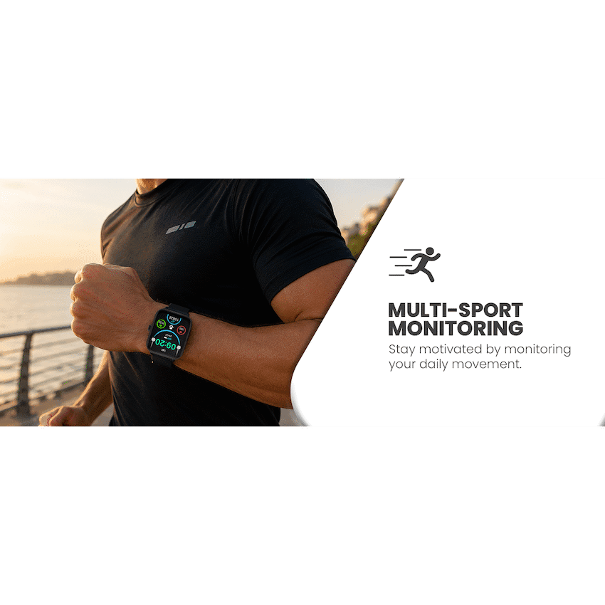 Volkano Chroma Series Smartwatch with Black Strap - Image 7