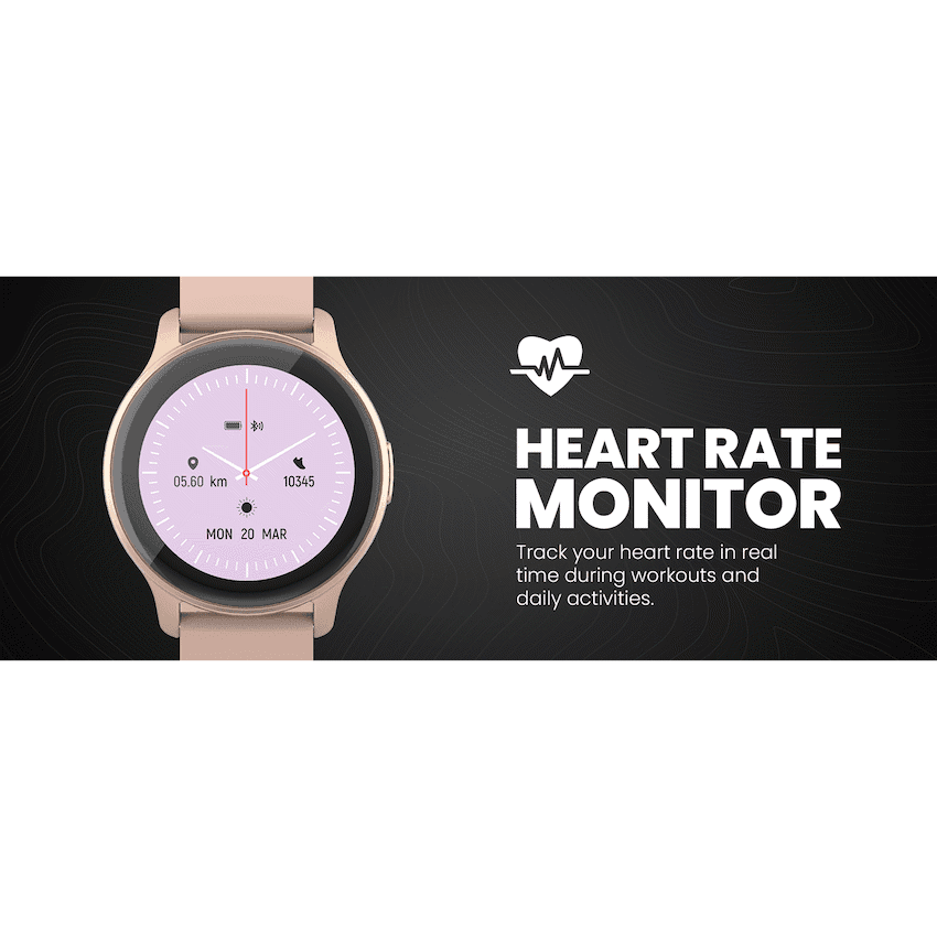 Volkano Active Tech Trend series Watch with heart rate monitor - Gold - Image 8