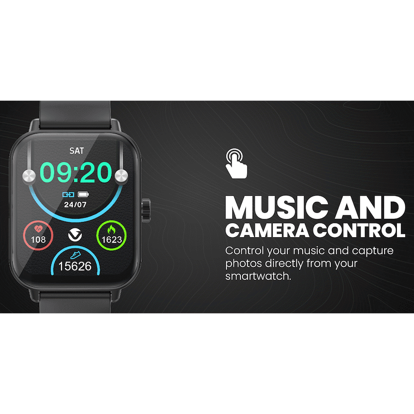 Volkano Chroma Series Smartwatch with Black Strap - Image 8