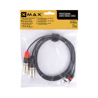 XMAX Dual XLR Male-Dual RCA 1.5m