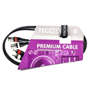 TECNIX Dual RCA Male to Dual XLR Male
