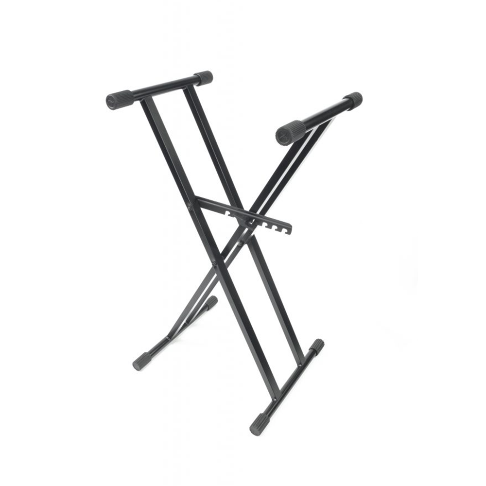 ATHLETIC KEYBOARD STAND DOUBLE BRACE 4.4KG BLACK 50KG LOAD CAPACITY - Image 3
