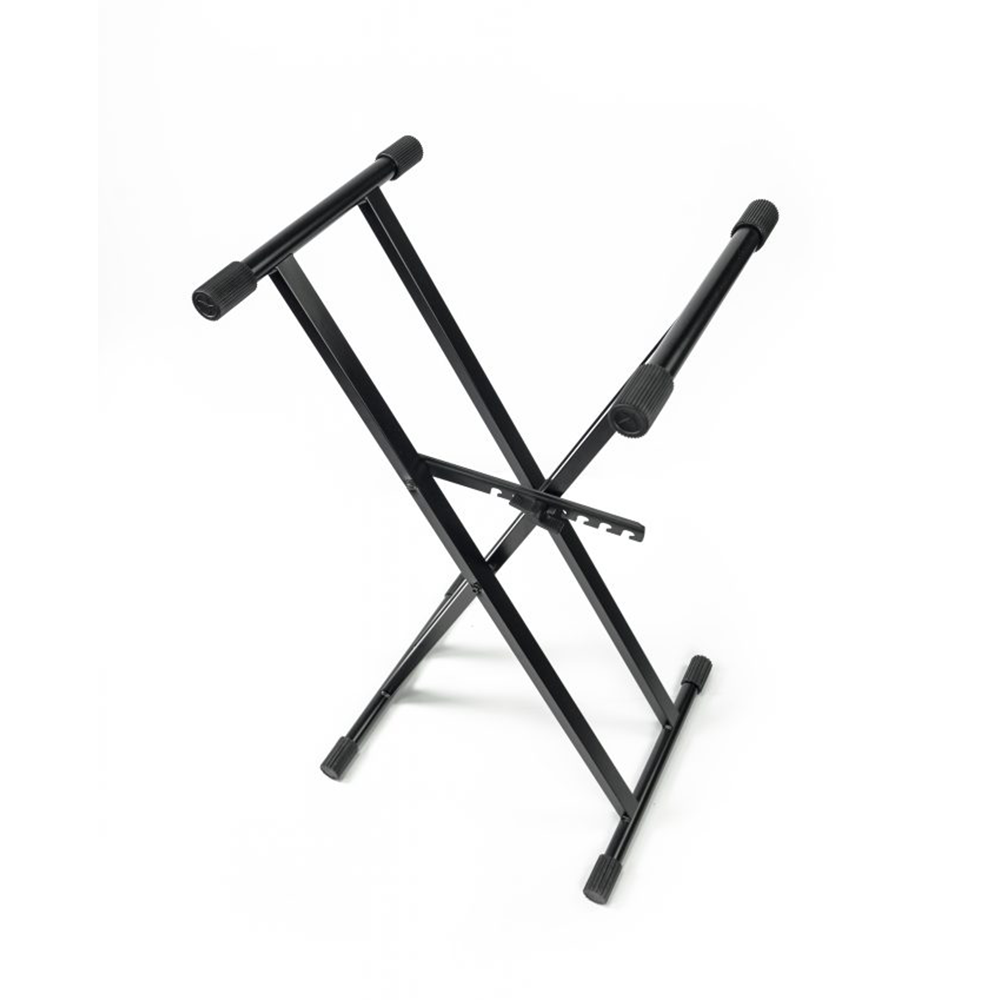 ATHLETIC KEYBOARD STAND DOUBLE BRACE 4.4KG BLACK 50KG LOAD CAPACITY - Image 4