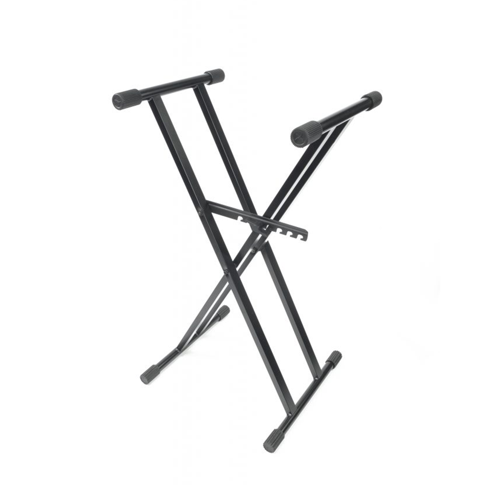 ATHLETIC KEYBOARD STAND DOUBLE BRACE 4.4KG BLACK 50KG LOAD CAPACITY - Image 5