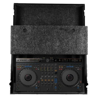 UDG Ultimate Flight Case AlphaTheta DDJ-GRV6 Black Plus (Laptop Shelf): U91104BL
