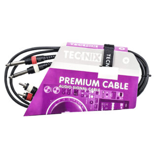 Tecnix Dual mono 1/4" jack to Dual RCA male – 1.5m