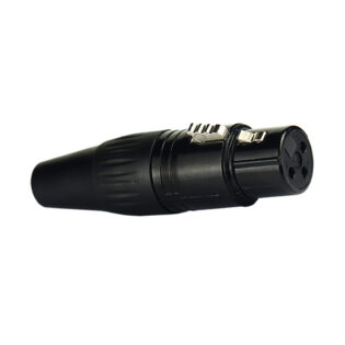 TECNIX Female 3-Pin Xlr Connector China Neutrik Black Chassis