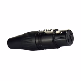 TECNIX Female 3-Pin Xlr Connector China Neutrik Black Chassis
