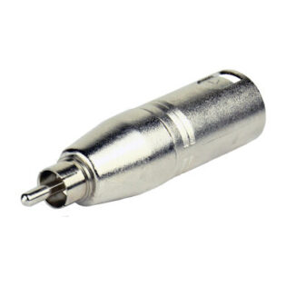 Tecnix XLR Male -RCA Male silver adaptor