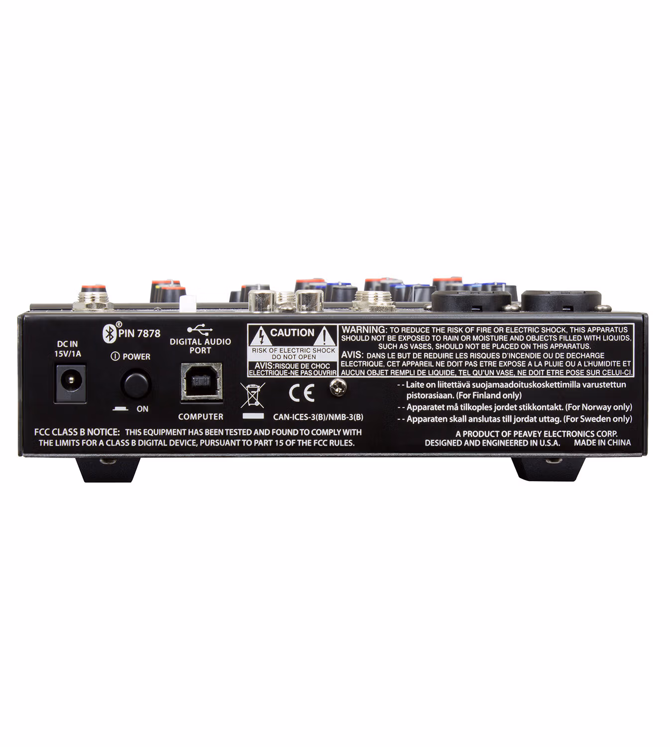 Peavey PV-6BT Bluetooth Mixer W/USB-MP3 - Image 3