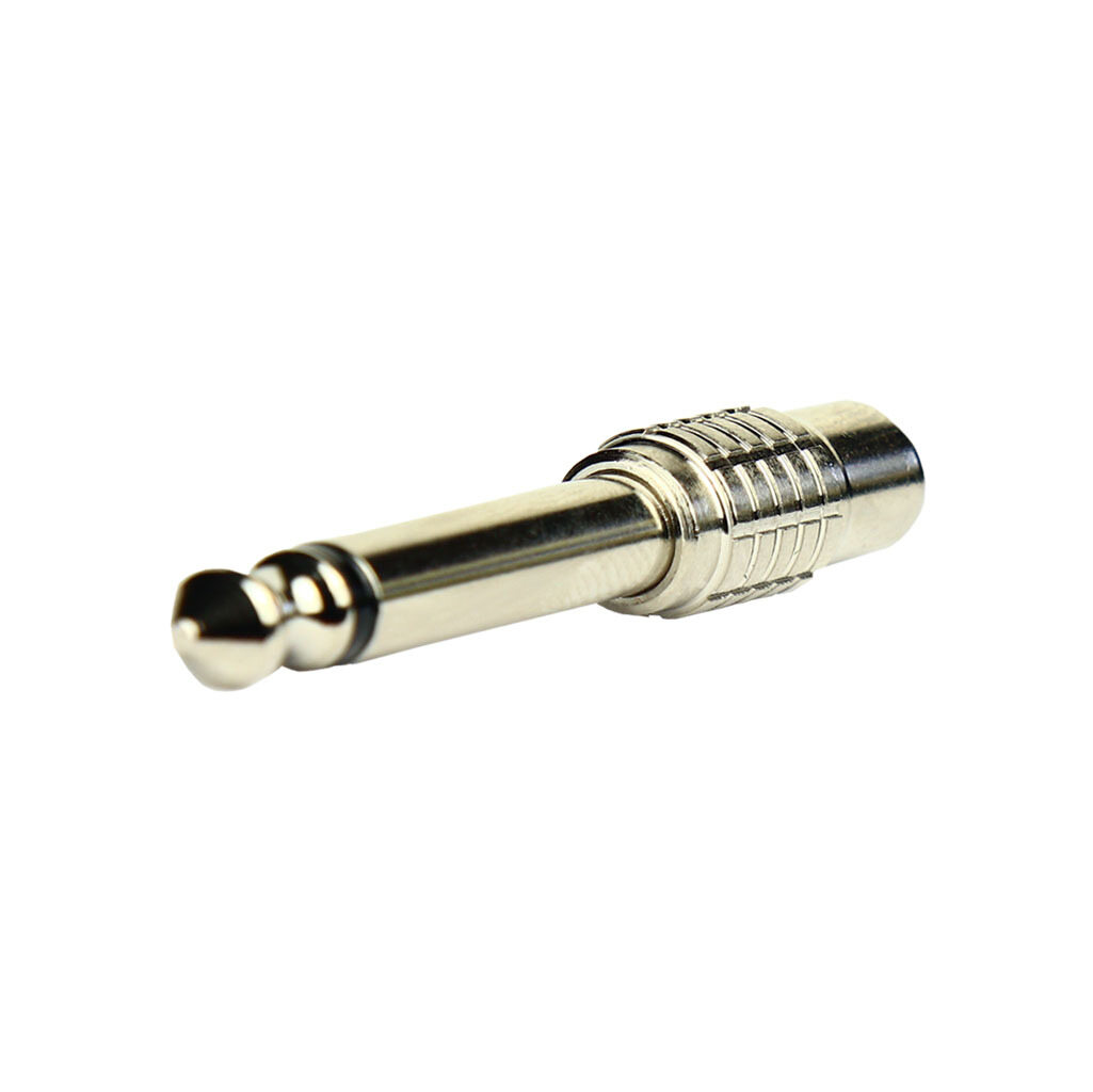 Tecnix 1/4'' Jack to RCA Female Silver Chassis Adaptor - pair - Image 3