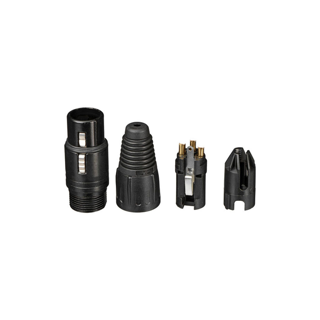 TECNIX Female 3-Pin Xlr Connector China Neutrik Black Chassis - Image 3
