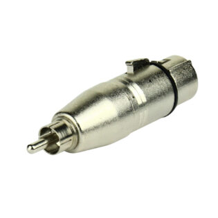 Tecnix XLR Female -RCA Male silver adaptor