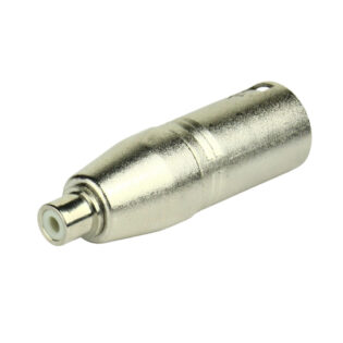 Tecnix XLR Male - RCA Female Silver Chassis Adaptor