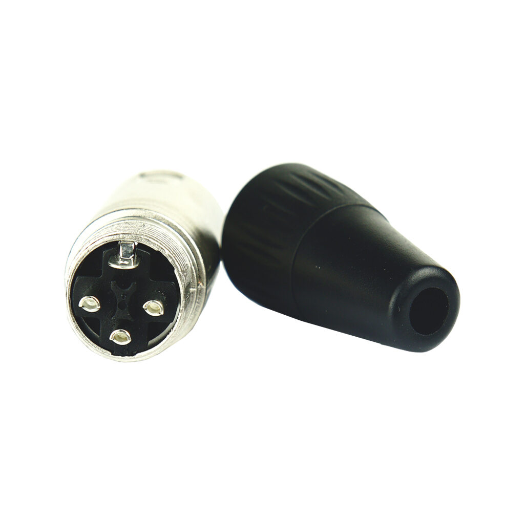 TECNIX Male 3-Pin Xlr Connector China Neutrik Silver Chassis - Image 2