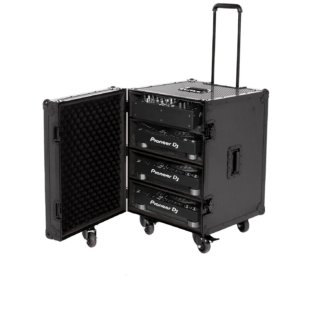 UDG Ultimate Flight Case 4 CDJ/ Mixer Black Plus (Trolley & Spinner Wheels): U91101BL