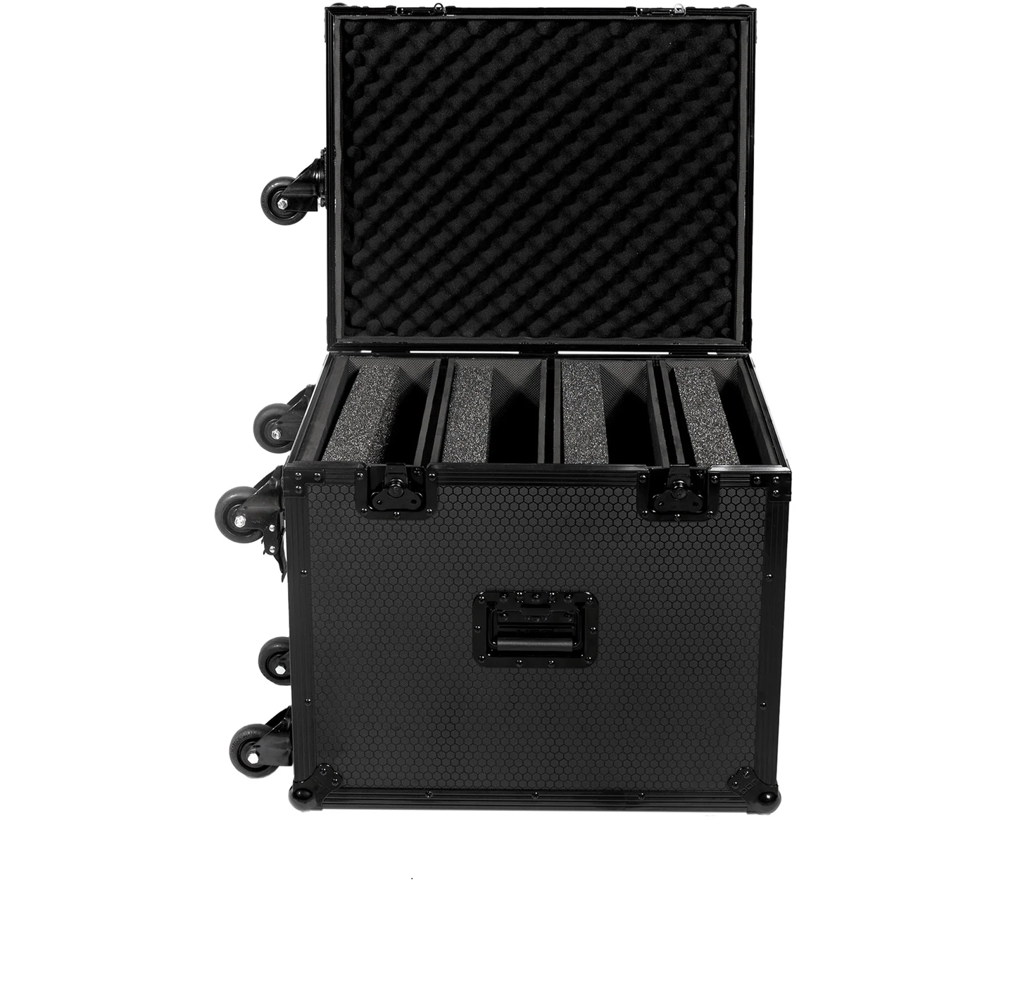 UDG Ultimate Flight Case 4 CDJ/ Mixer Black Plus (Trolley & Spinner Wheels): U91101BL - Image 3
