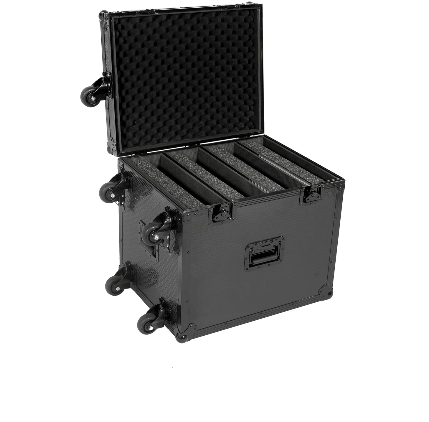 UDG Ultimate Flight Case 4 CDJ/ Mixer Black Plus (Trolley & Spinner Wheels): U91101BL - Image 7