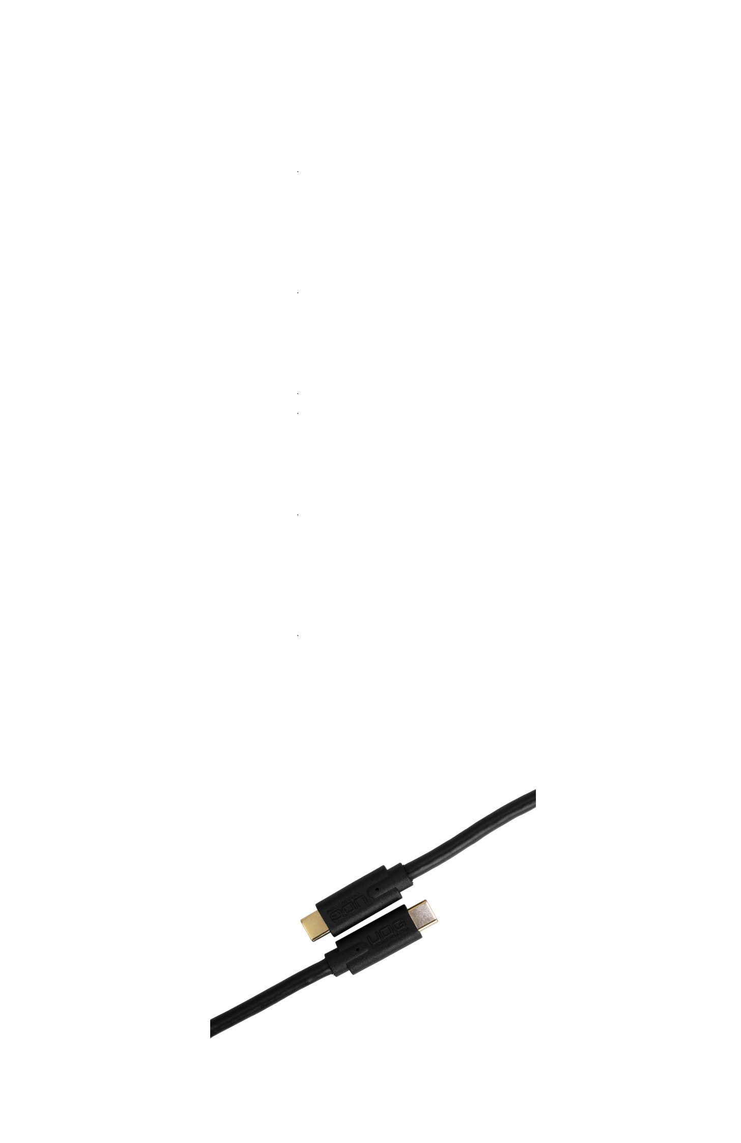 UDG Ultimate Audio Cable USB 3.2 C-C Straight 1,5m: U99001BL - Image 3