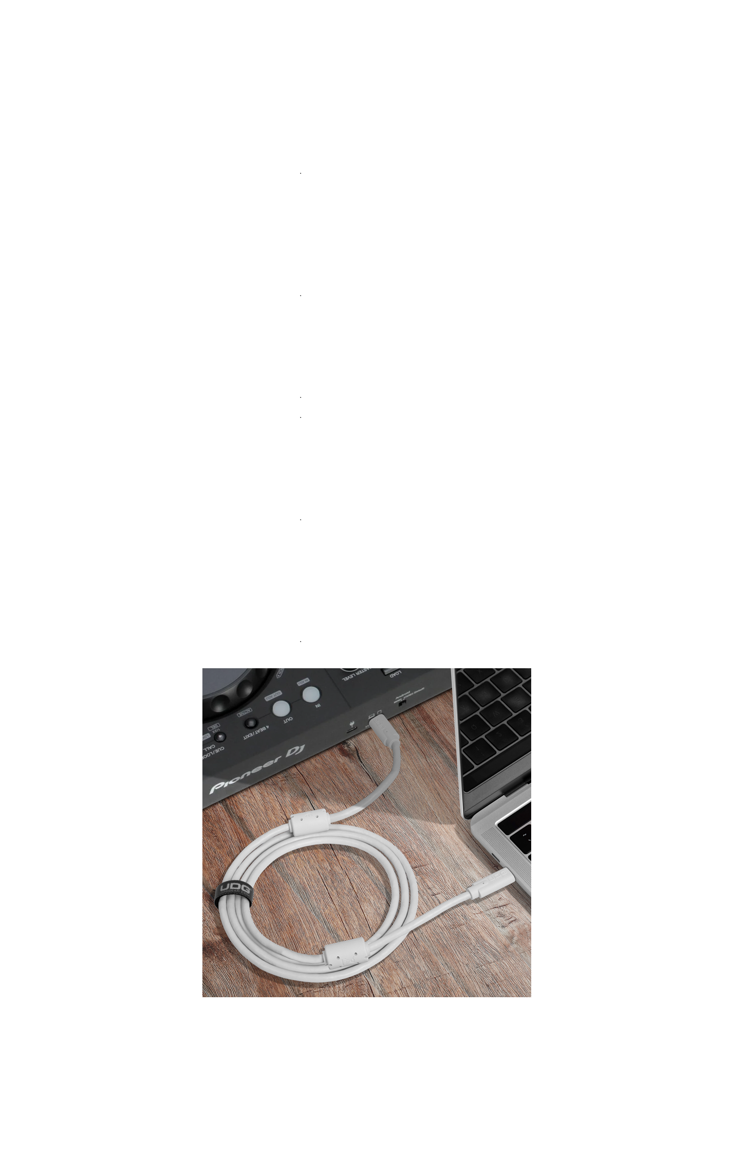 UDG Ultimate Audio Cable USB 3.2 C-C Straight 1,5m: U99001WH - Image 4