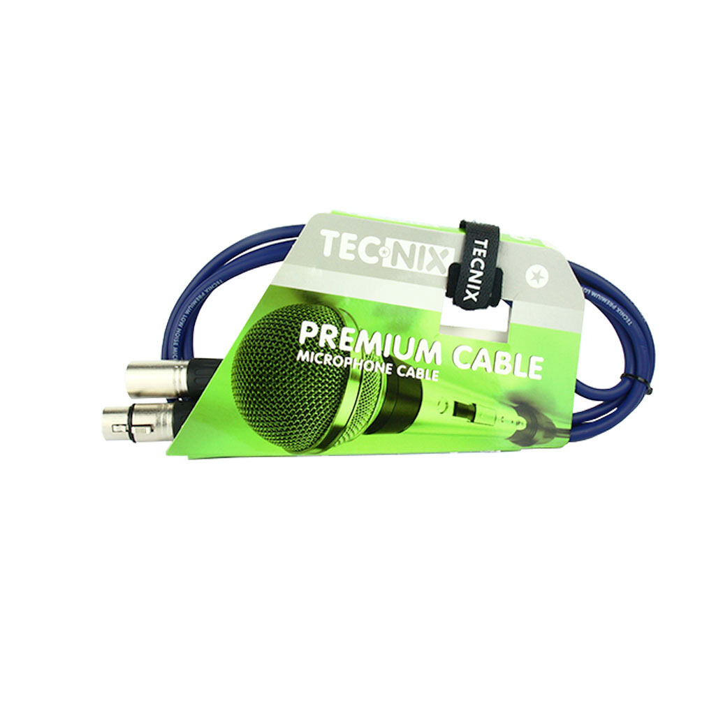 TECNIX 2 METER XLR MIC CABLE - BLUE
