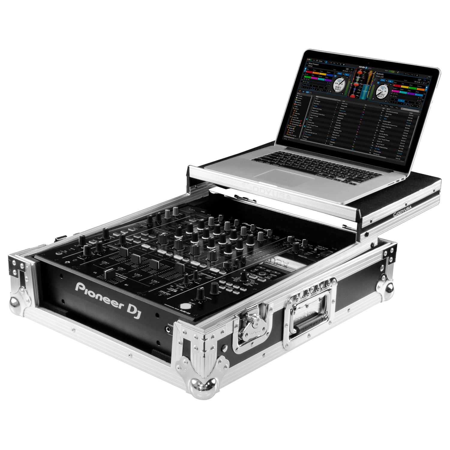 Odyssey Pioneer DJ DJM-A9 Flight Case with Glide Style Laptop Platform - Image 3