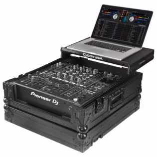 Odyssey Pioneer DJ DJM-A9 Black Label Flight Case with Glide Style Laptop Platform