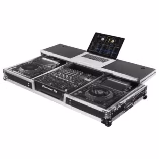 Odyssey Glide Style DJ Coffin Flight Case with Wheels for DJM-A9 and CDJ-3000 or Similar Size Gear