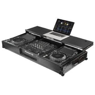 Odyssey Glide Style Black Label DJ Coffin Flight Case with Wheels for DJM-A9 and CDJ-3000 or Similar Size Gear