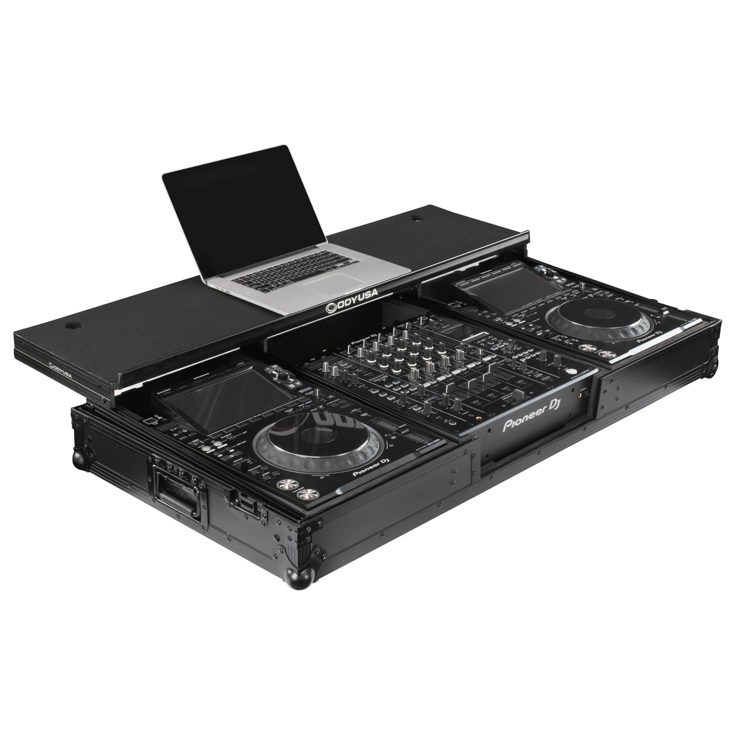Odyssey Glide Style Black Label DJ Coffin Flight Case with Wheels for DJM-A9 and CDJ-3000 or Similar Size Gear - Image 4