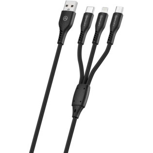Amplify CoreCharge Series 1.2m 3-in-1 Cable - Black