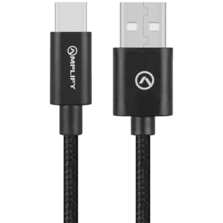 Amplify Linked Series USB-A to Type-C Braided Cable 1.2m - Black